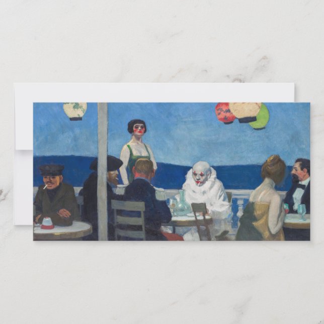 Cartão Soir Bleu | Edward Hopper | (Frente)