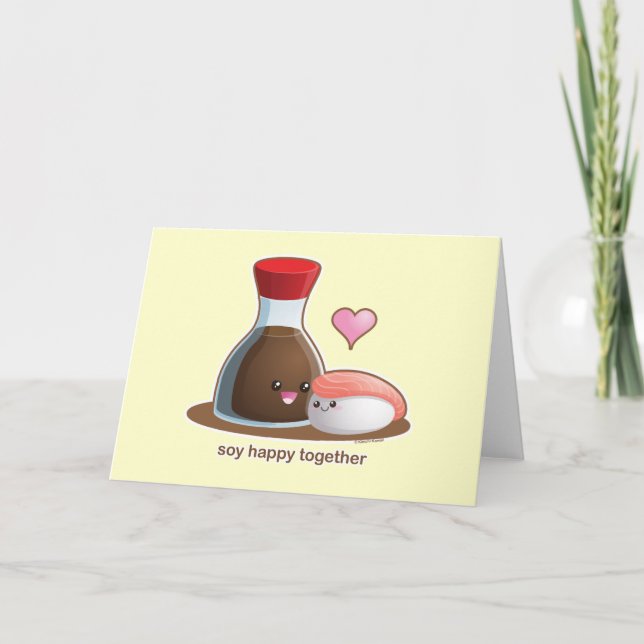 Cartão Soja feliz (Frente)