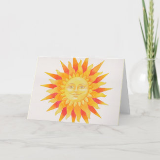 Cartão Sol blank greeting card