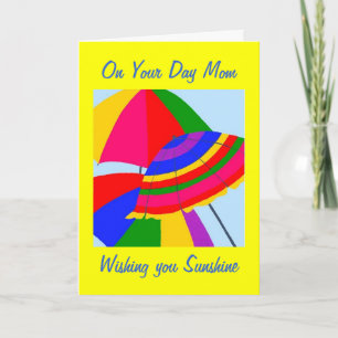 CARTÃO SOL DE MÃE DESEJADO NO ANIVERSÁRIO