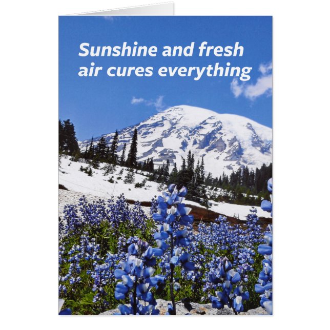 Cartão Sol e ar fresco (Frente)