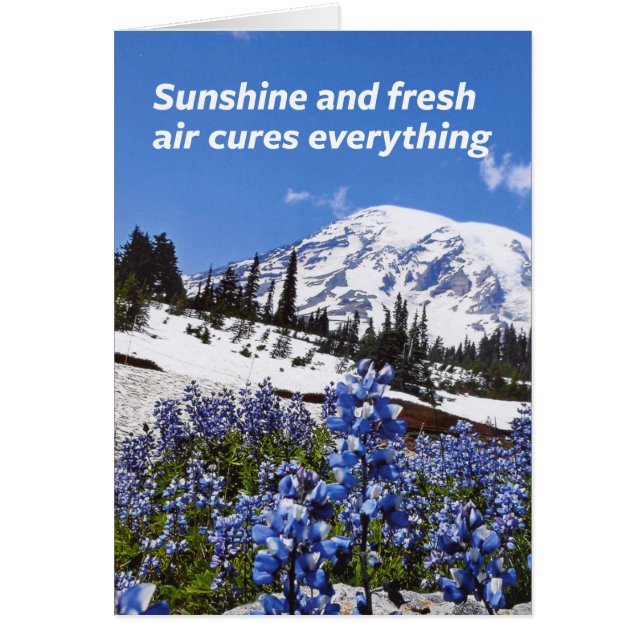 Cartão Sol e ar fresco (Frente)