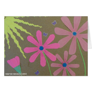 Cartão Sol e Flores - Livro