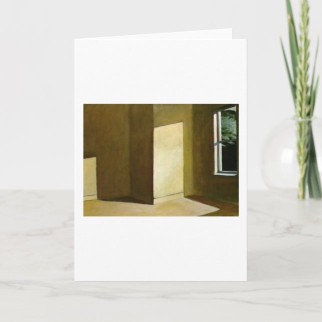 Cartão Sol em uma Sala Vazia - Edward Hopper (Frente)