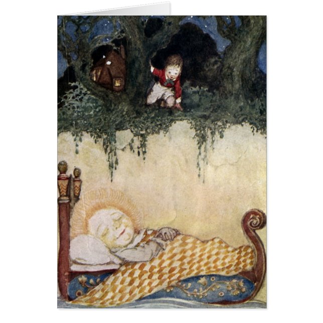 Cartão Sol na cama (Frente)