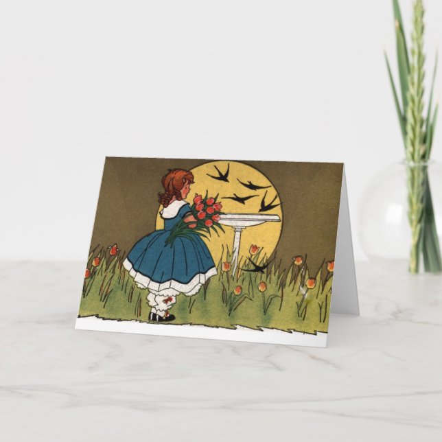 Cartão Sol no Jardim das Tulipas (Frente)