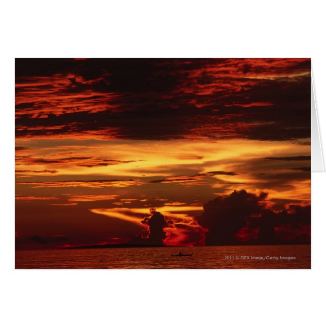 Cartão Sol no mar (Frente Horizontal)