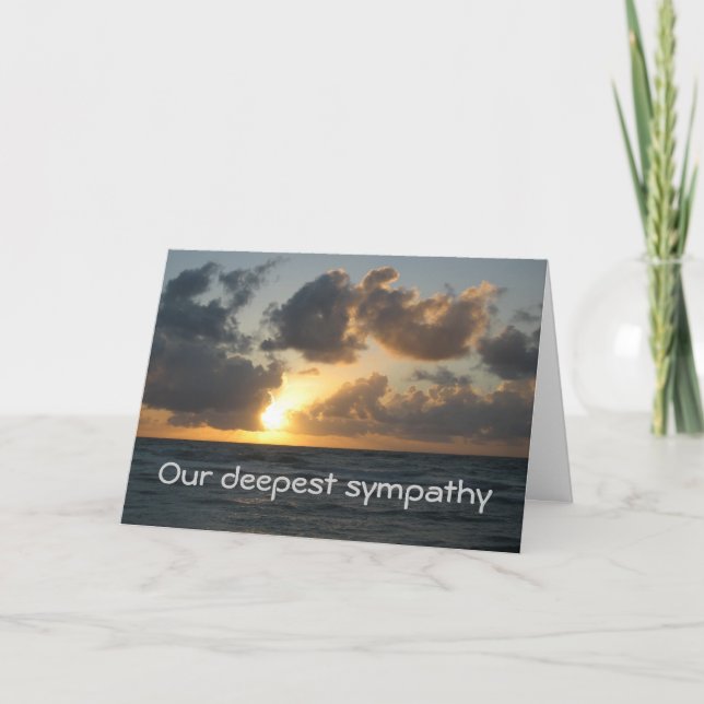 Cartão Sol oceânico (Frente)