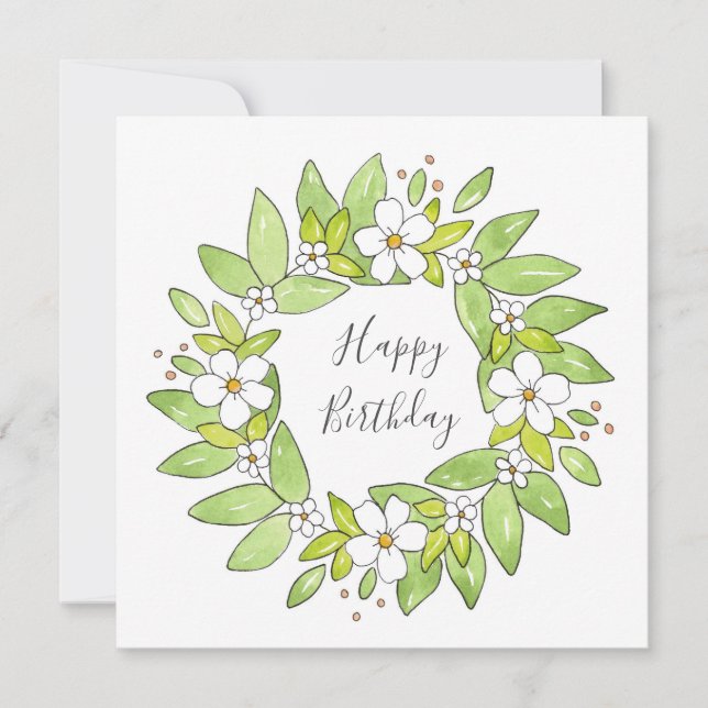 Cartão Sola de Caneta e de aquarela (Frente)