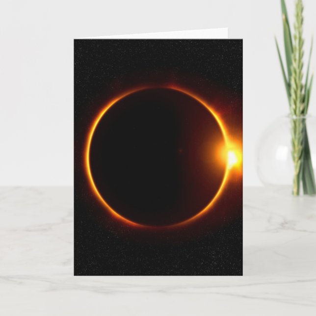 Cartão Solar Eclipse Dark Sun & Moon (Frente)