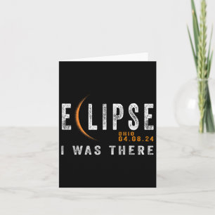 Cartão Solar Eclipse Ohio I Estava Lá Totalmente Eclipse