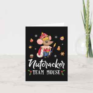 Cartão Soldado da dança de Natal do Time Mouse Nutcracker