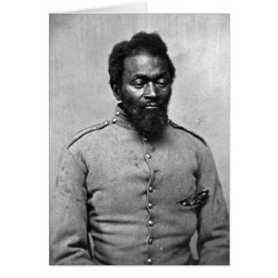 Cartão Soldado da guerra civil do afro-americano, 1861