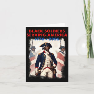 Cartão Soldado Patriota Afro-Americano da Guerra Revoluci