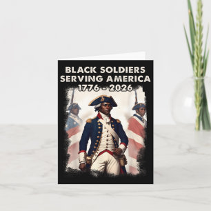 Cartão Soldado Revolucionário da Guerra Patriótica Afro-A