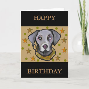 Cartão Soldado Weimaraner