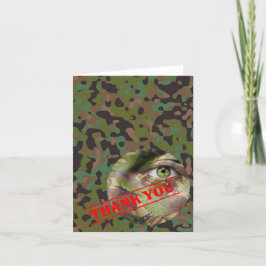 Cartão Soldier Joe GI Camouflage Party Note