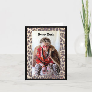 Cartão Solicitando um 'bate-papo com Deus sobre o próximo