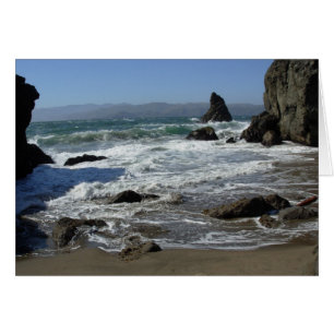 Cartão solidão na praia