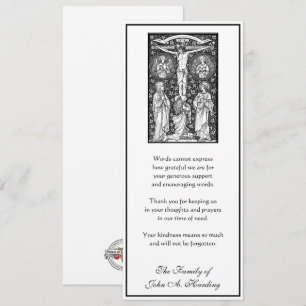 Cartão Solidariedade religiosa católica funerária Obrig