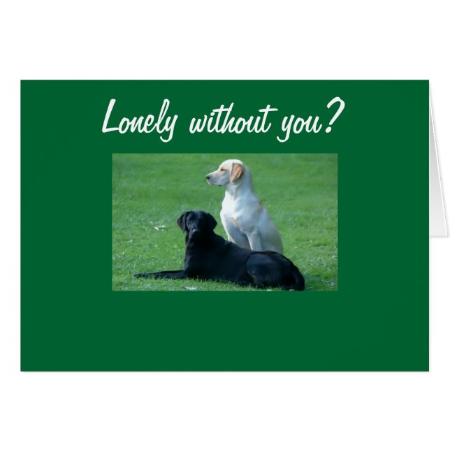 CARTÃO SOLITÁRIO SEM VOCÊ? (Frente Horizontal)