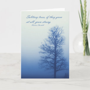 Cartão Solitary Trees Grow Strong  -  Greeting Card