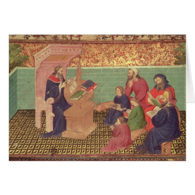 Cartão Solomon dita os provérbio (Frente Horizontal)