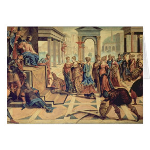 Cartão Solomon e a rainha de Sheba