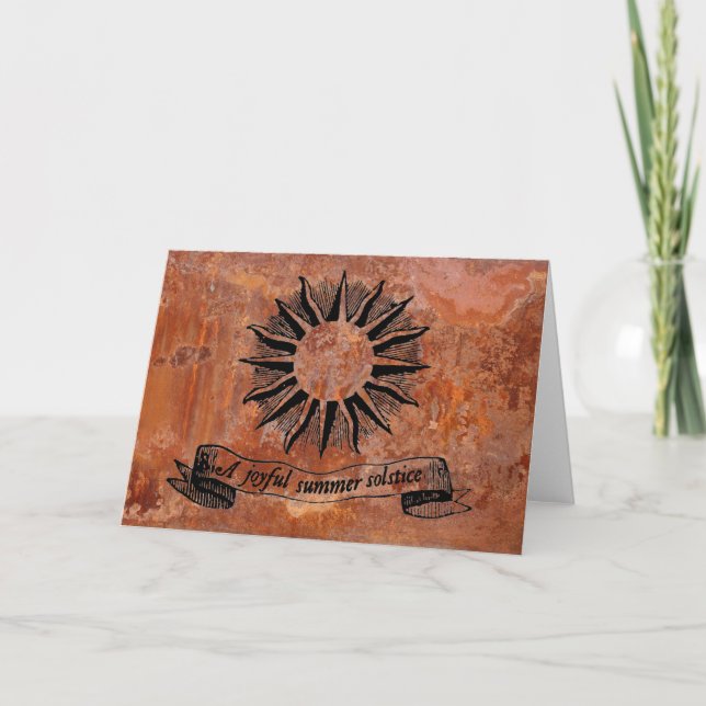 Cartão Solstício de Verão (Frente)