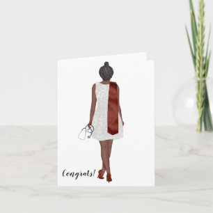 Cartão Solteiro Chic Personalizado da Placa de Graduação 