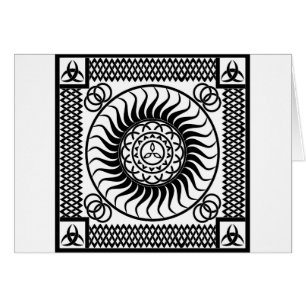 Cartão Solteiro de ornamento Celta