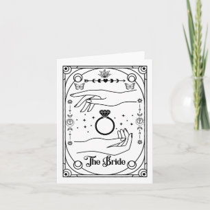 Cartão Solteiro do Dia das Bruxas Gótico Coven Tarot Hall