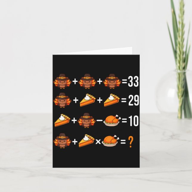 Cartão Solve The Problem Funny 67 Meme Brainrot Math Teac (Frente)