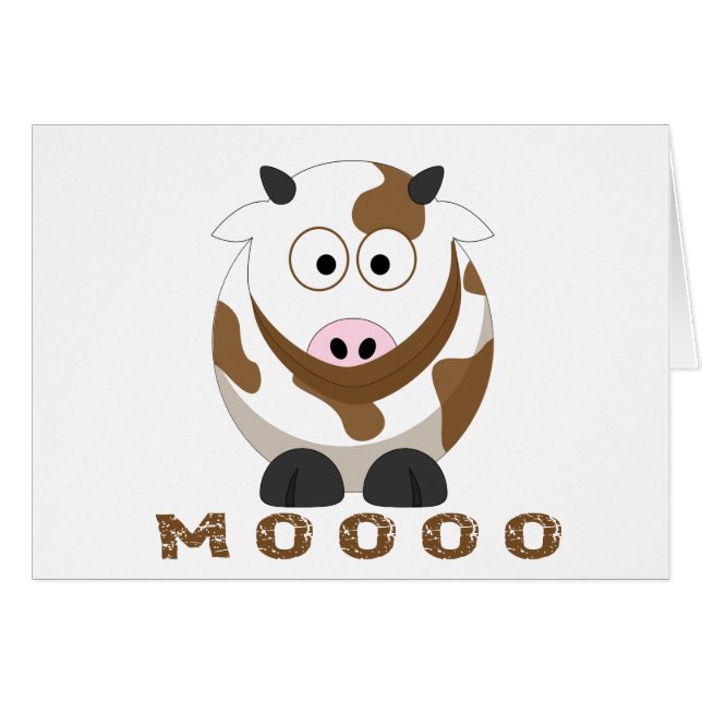 Cartão Som da vaca (Frente Horizontal)