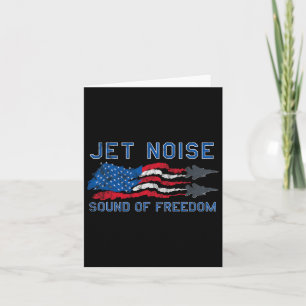 Cartão Som de Liberdade Jato Ruído Bandeira Americana