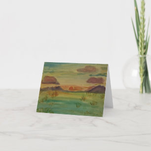 Cartão Som surround sunset