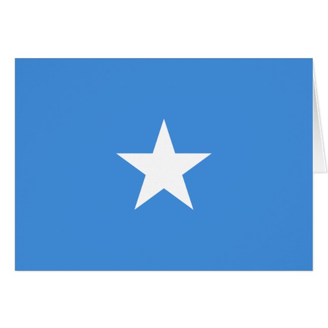 Cartão Somalia Flag (Frente Horizontal)