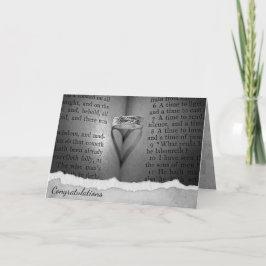 Cartão Sombra do Coração de Casamento