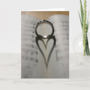 Cartão Sombra do Coração do Anel