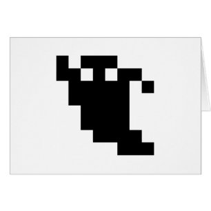 Cartão Sombra do fantasma do pixel de 8 bocados