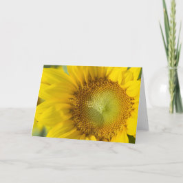 Cartão Sombra do ouro do girassol