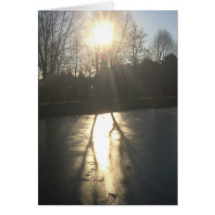 Cartão Sombra no gelo, carta