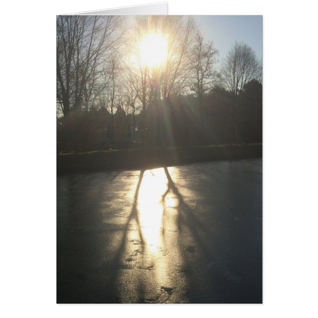 Cartão Sombra no gelo, carta (Frente)