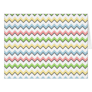 Cartão Sombra Pastel da Chevron-Gota por Shirley Taylor