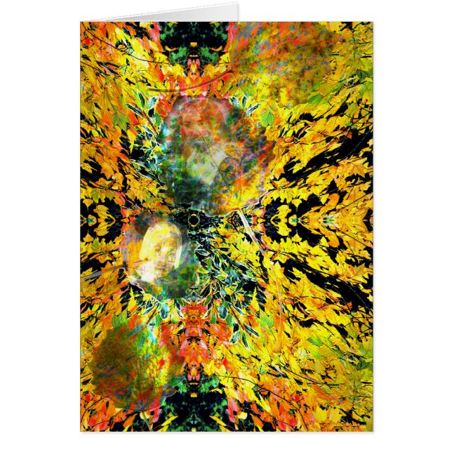 Cartão Sombras do outono (Frente)