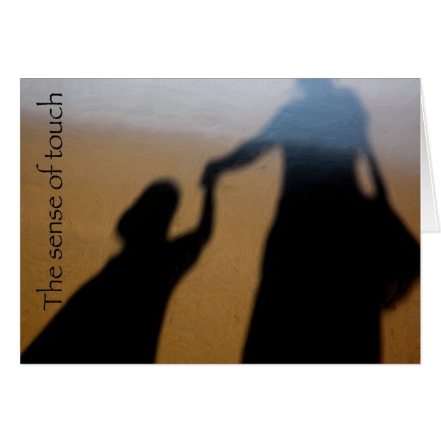 Cartão Sombras na areia (Frente Horizontal)