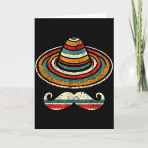 Cartão Sombrero Serape Cinco De Maio Bigode Festa Masculi