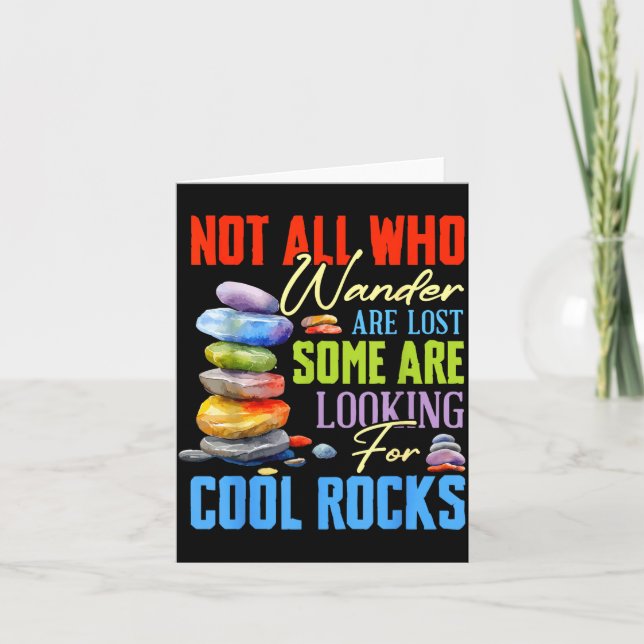 Cartão Some Are Looking For Cool Rocks - Geologist Geode  (Frente)