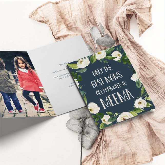 Cartão Somente as melhores Mães são promovidas à Meema (Criador carregado)