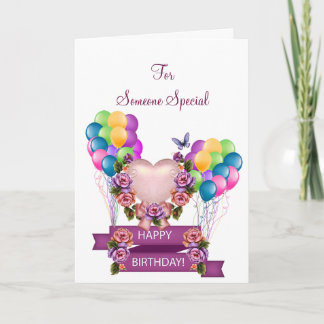 Cartão Someone Special Birthday Card